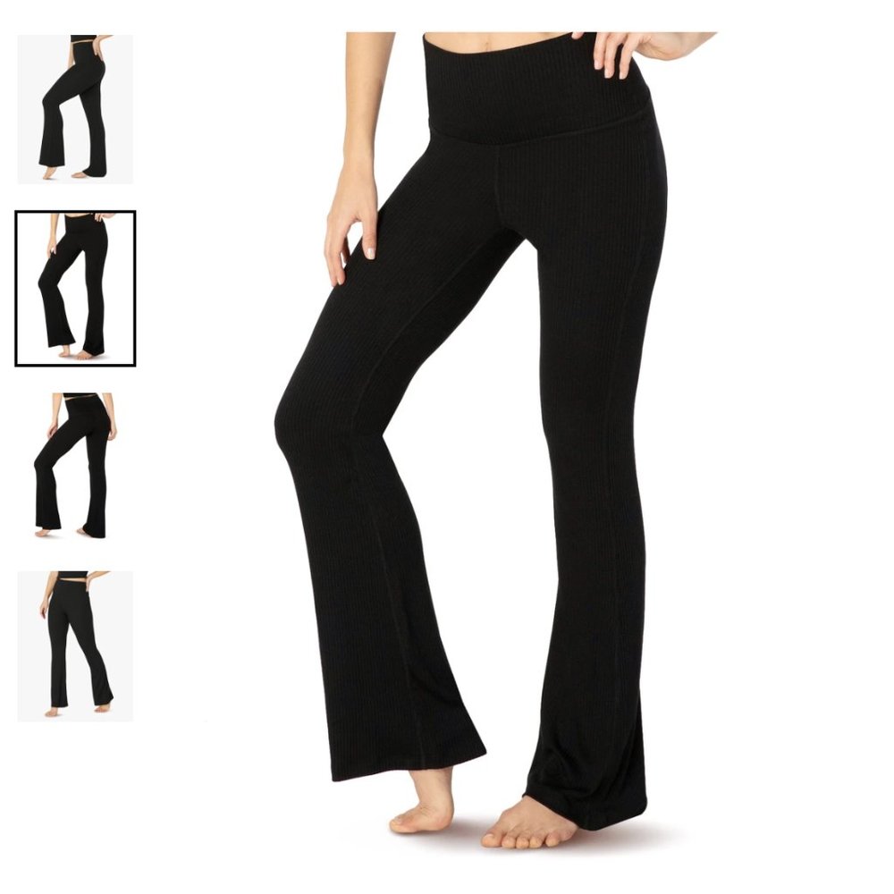 Beyond Yoga Ribbed Flare Leggings